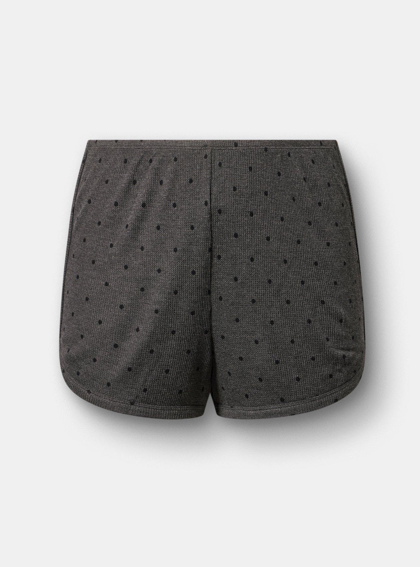Waffle Dolphin Hem Sleep Short, SYDNEY DOTS HEATHER, hi-res