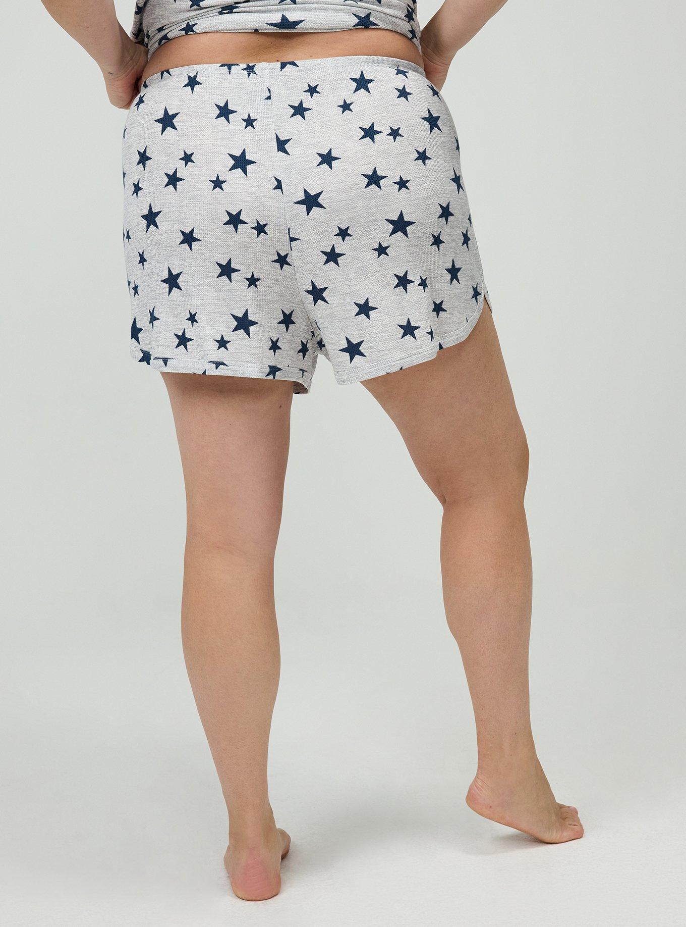 Waffle Dolphin Hem Sleep Short, FUTURE STARS HEATHER GREY, alternate