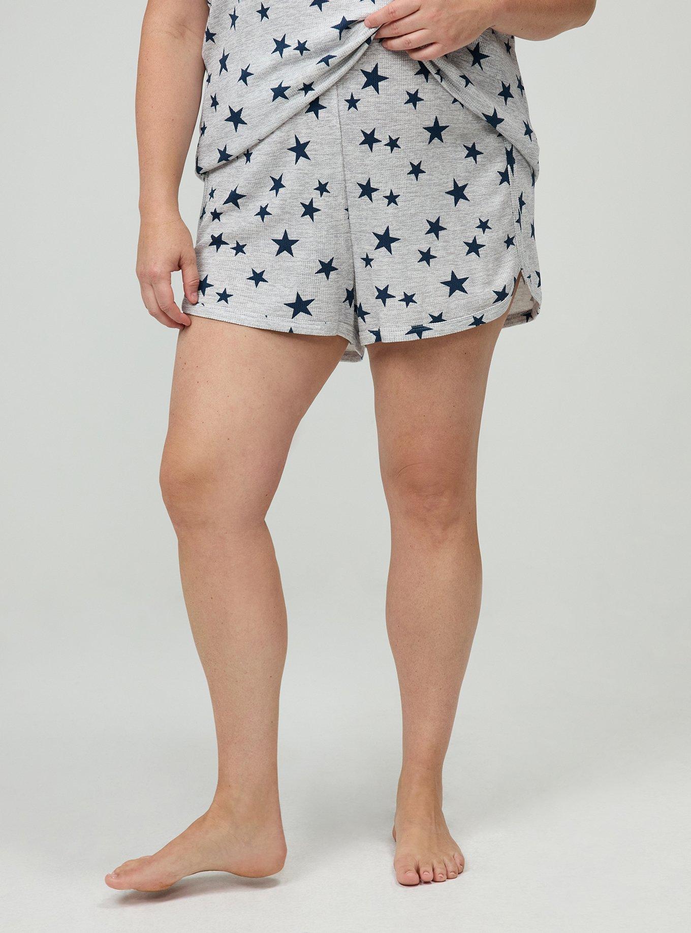 Waffle Dolphin Hem Sleep Short, FUTURE STARS HEATHER GREY, alternate