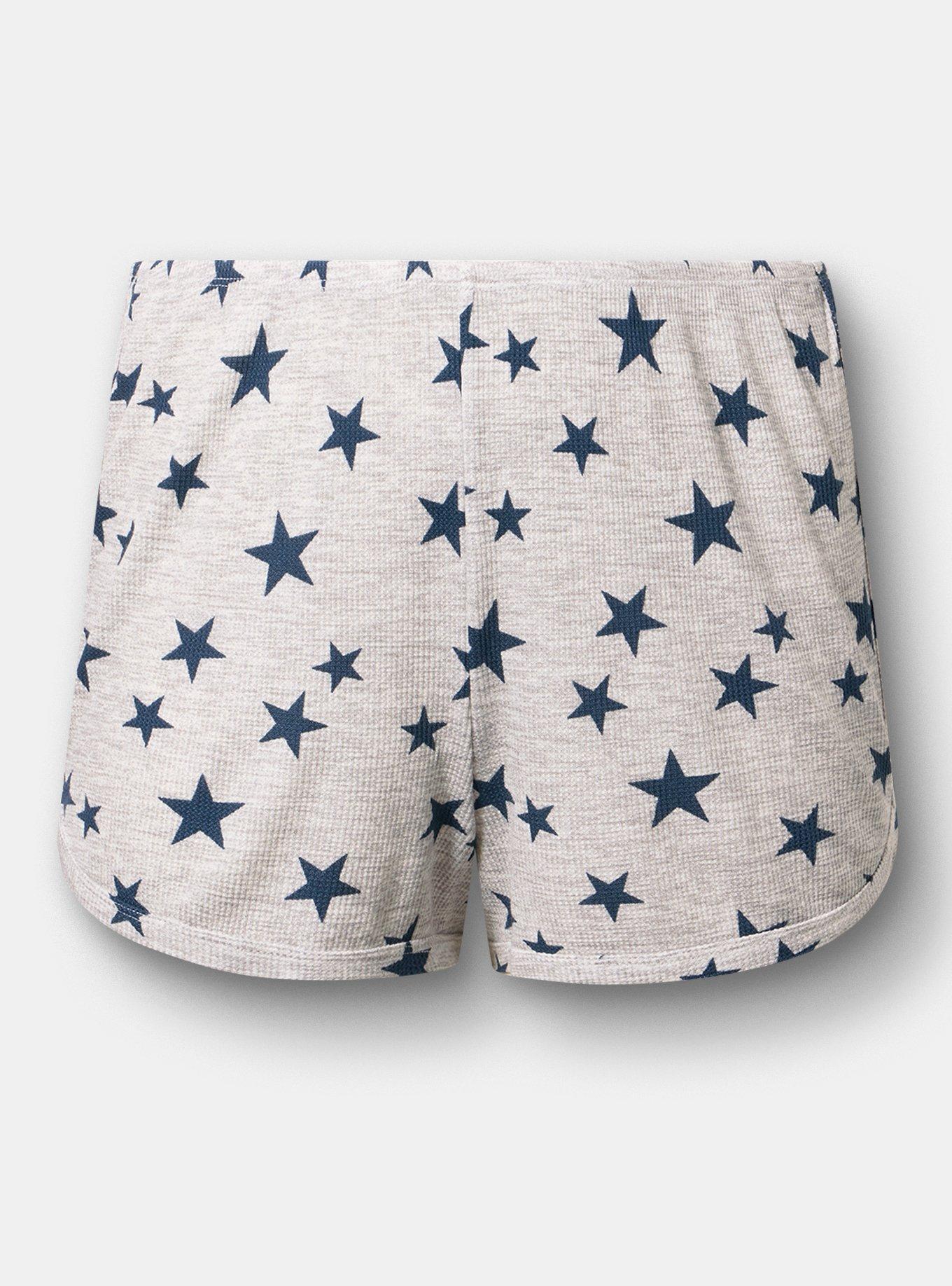 Waffle Dolphin Hem Sleep Short, FUTURE STARS HEATHER GREY, hi-res