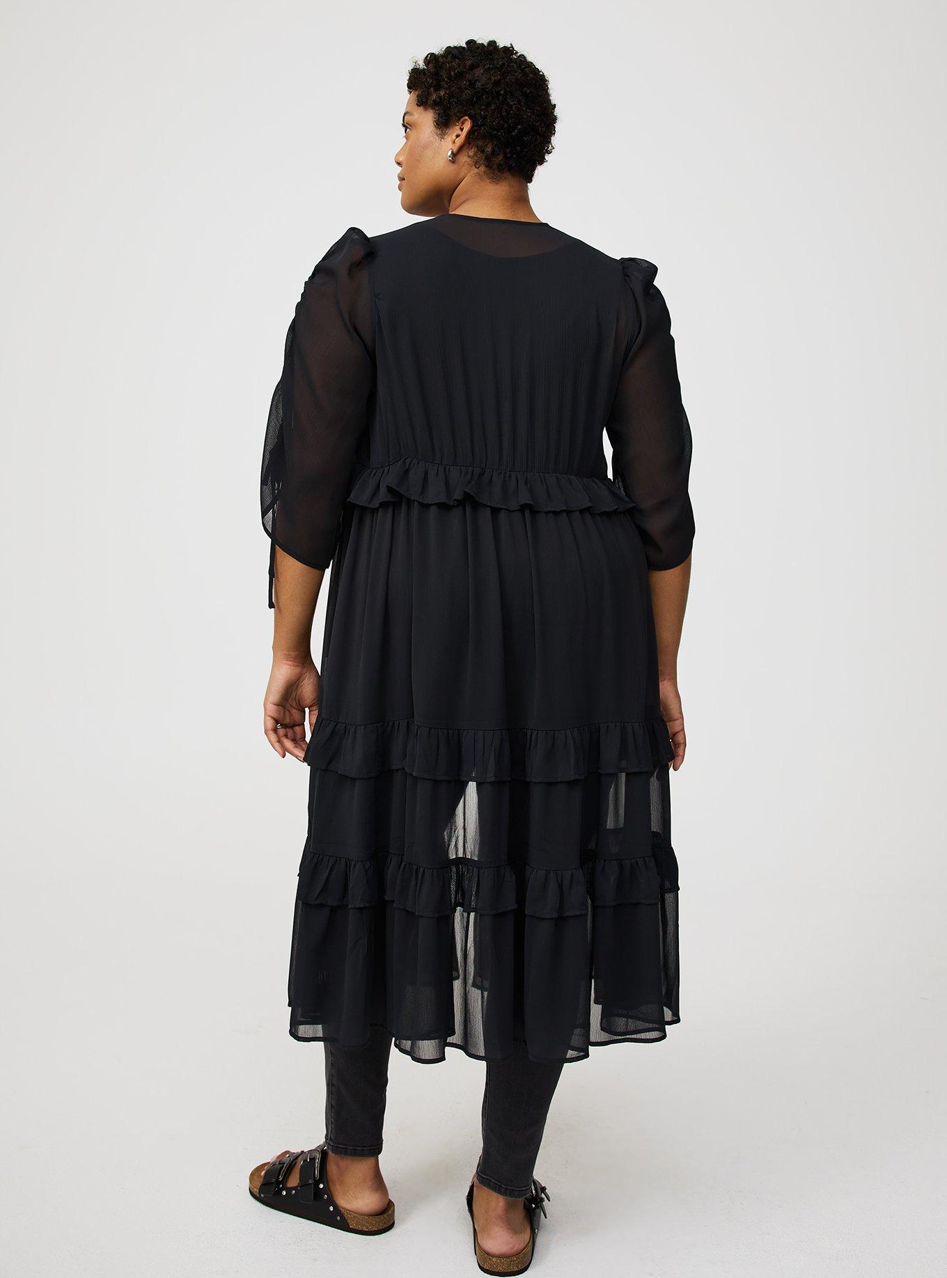 Tiered Maxi Kimono