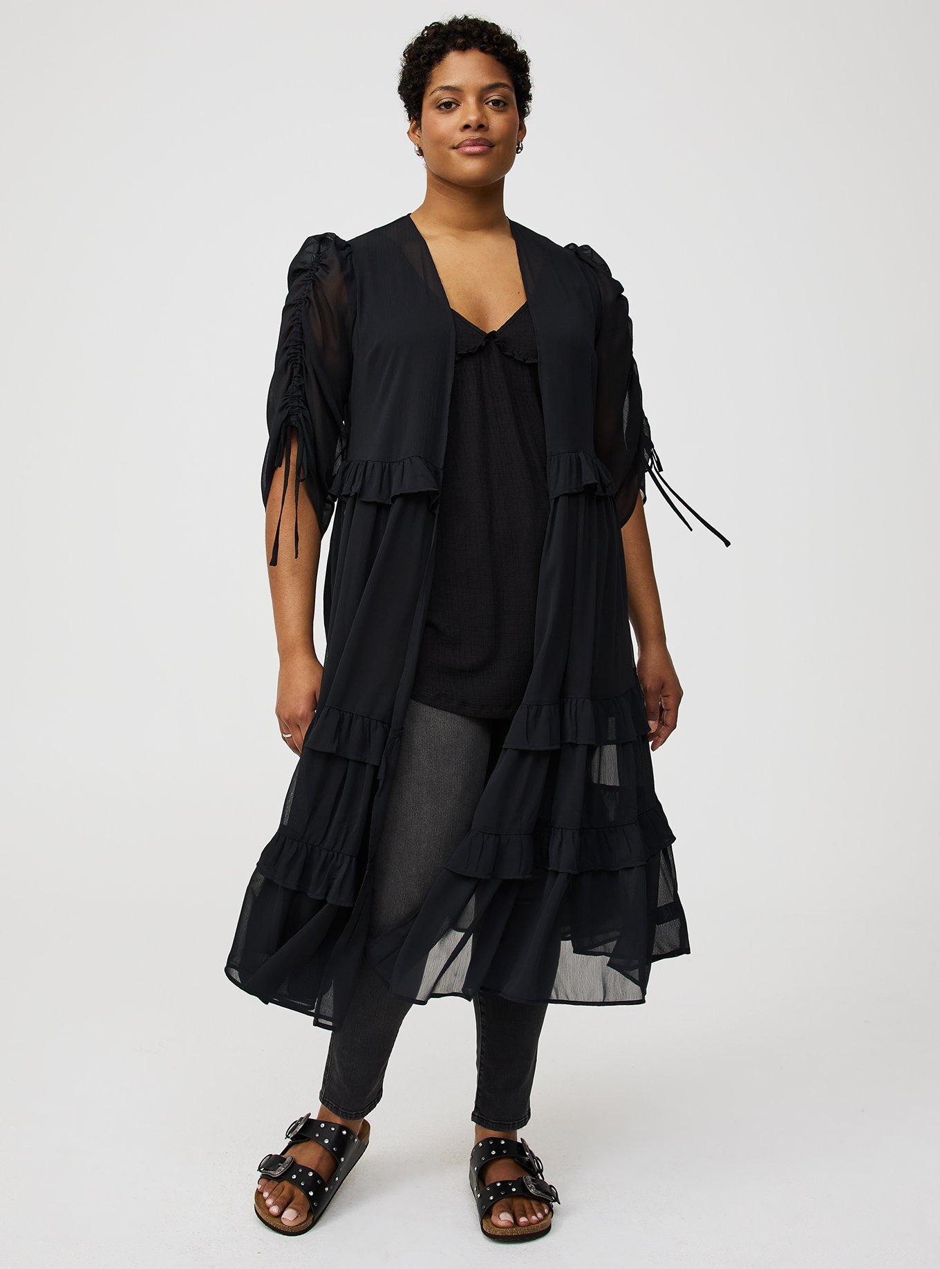 Tiered Maxi Kimono