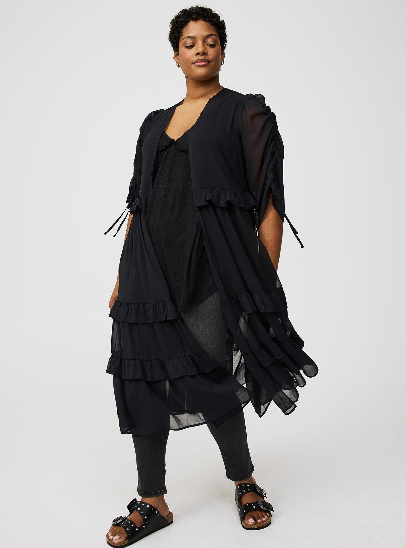Tiered Maxi Kimono