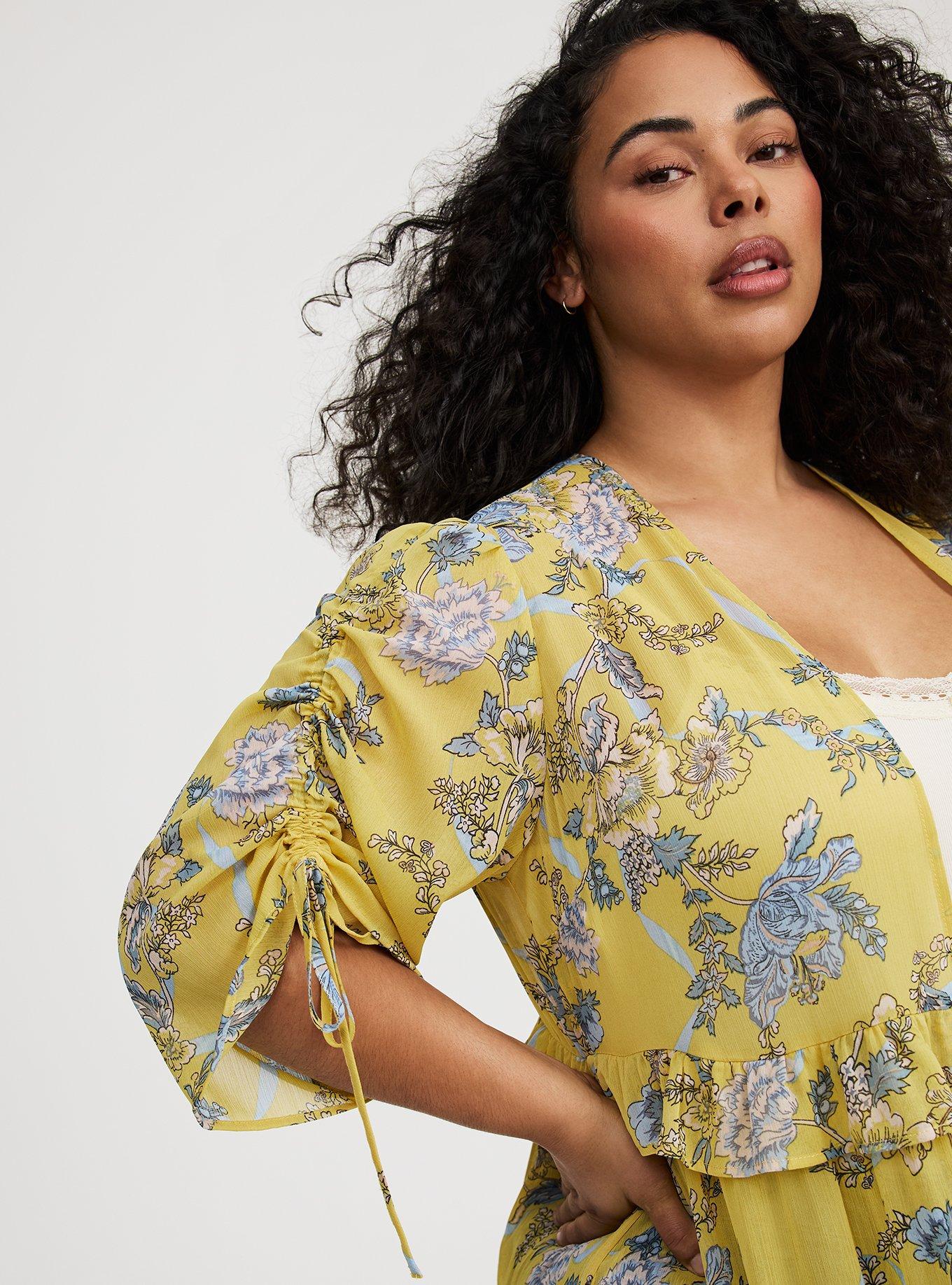 Tiered Maxi Kimono