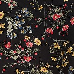 Sophie Georgette Swing Cami, WILD FIELD FLORAL DEEP BLACK, swatch