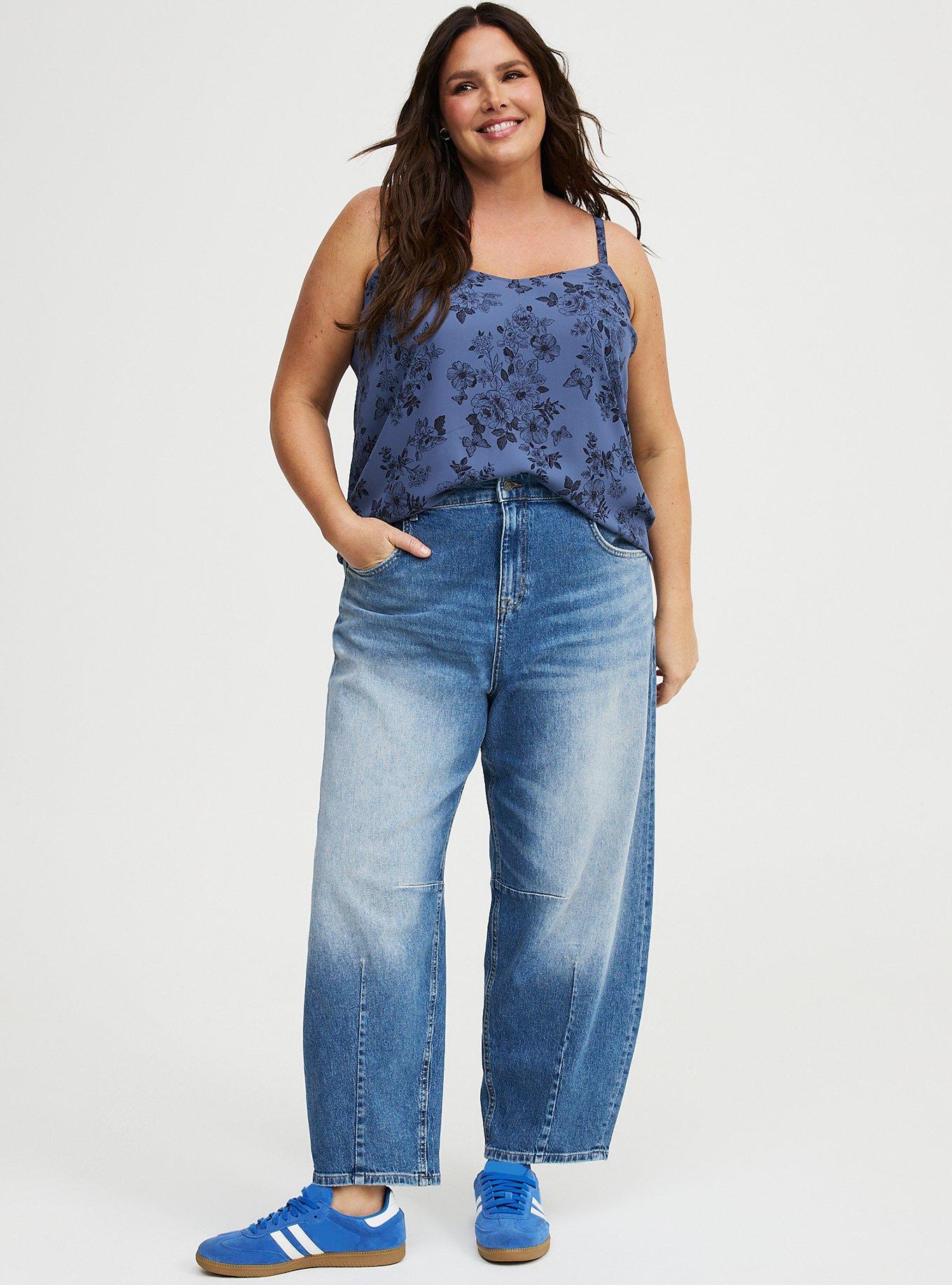 Sophie Georgette Swing Cami, STAMPED FLORAL NAVY, alternate