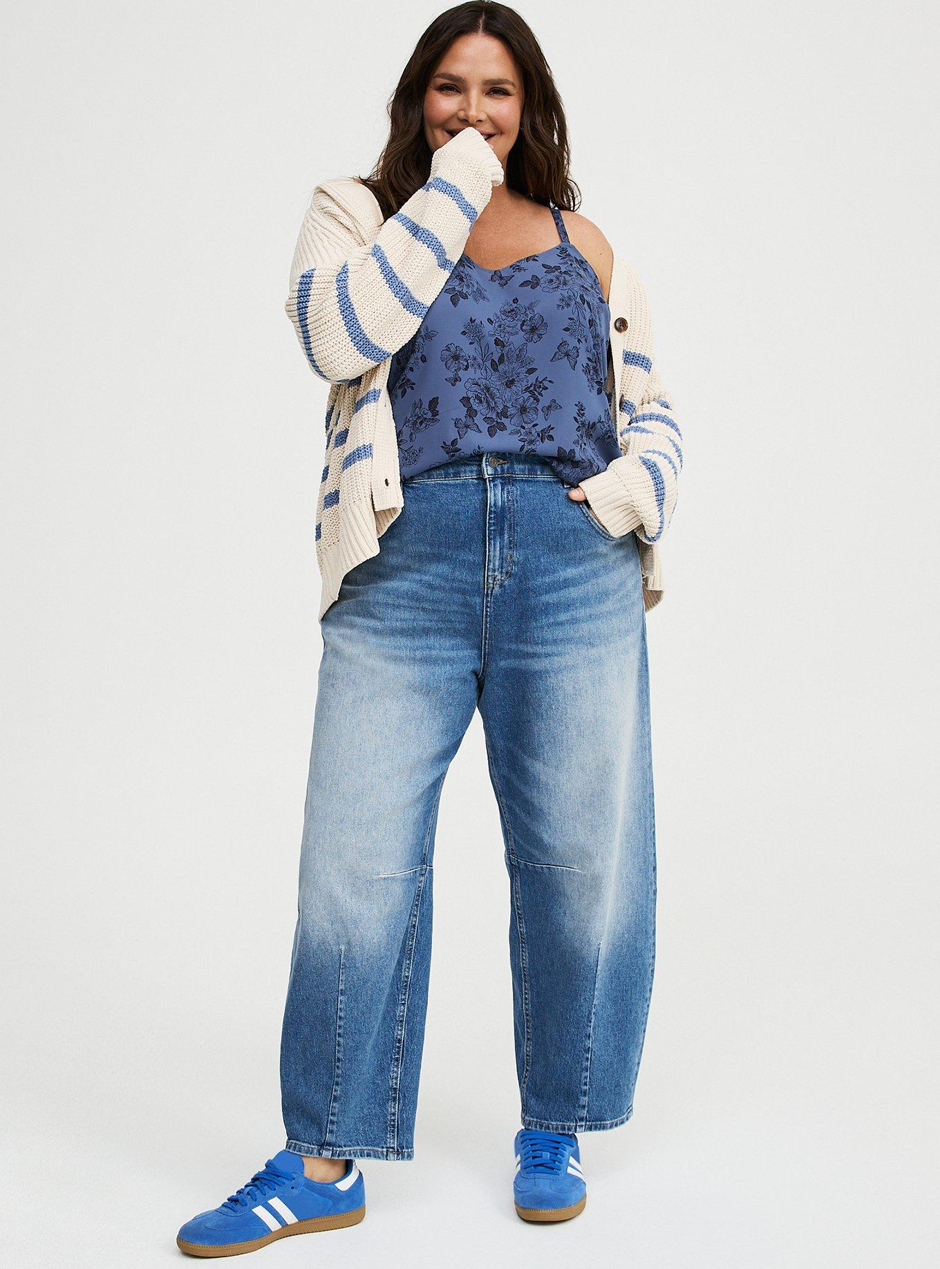 Sophie Georgette Swing Cami, STAMPED FLORAL NAVY, alternate