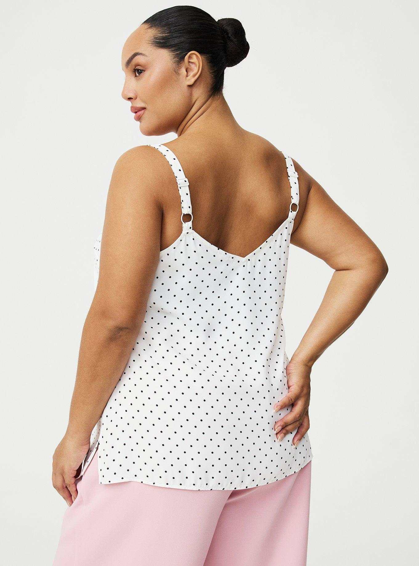 Sophie Georgette Swing Cami, CHIC DOT WHITE, alternate
