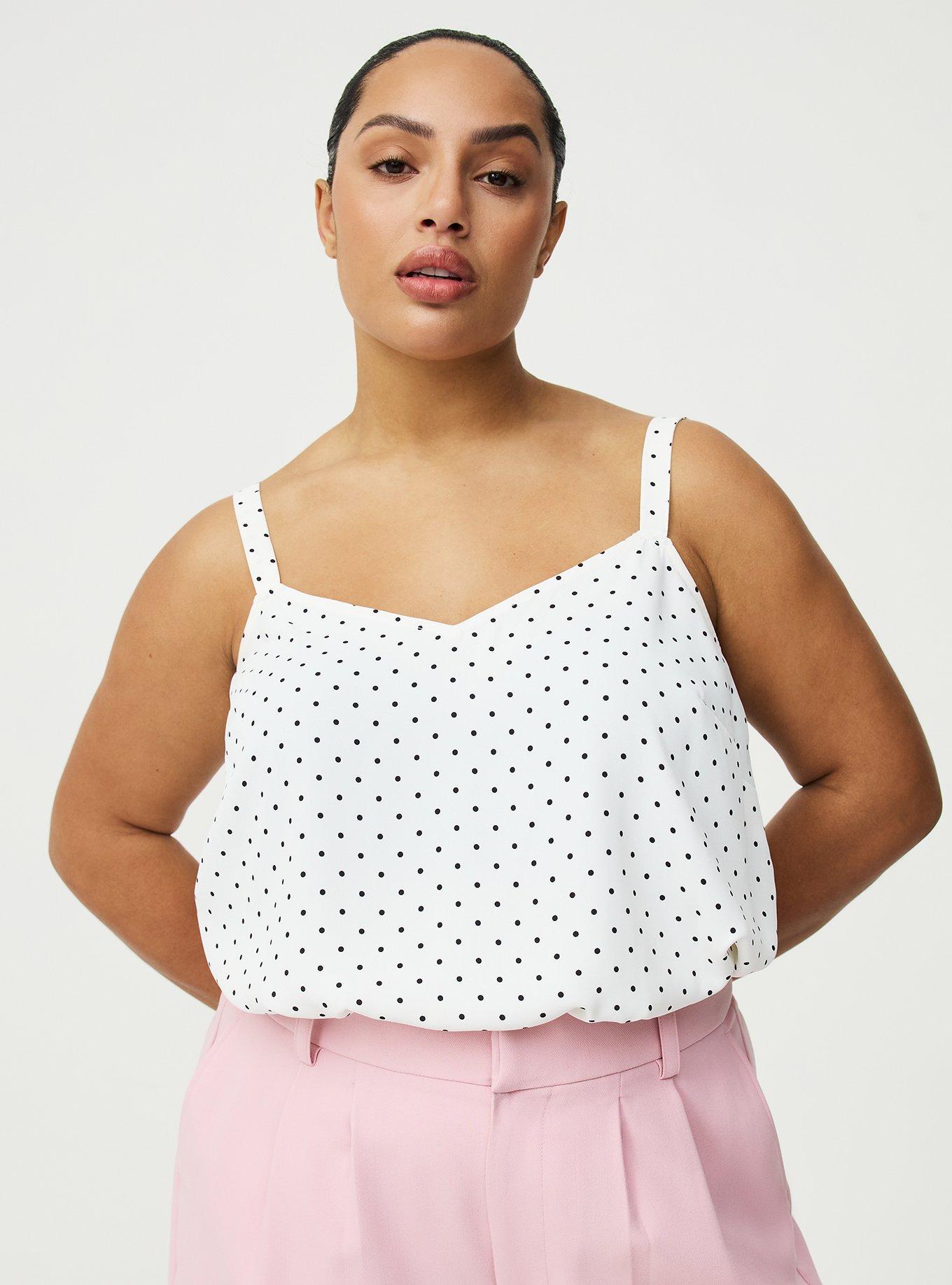 Sophie Georgette Swing Cami, CHIC DOT WHITE, alternate
