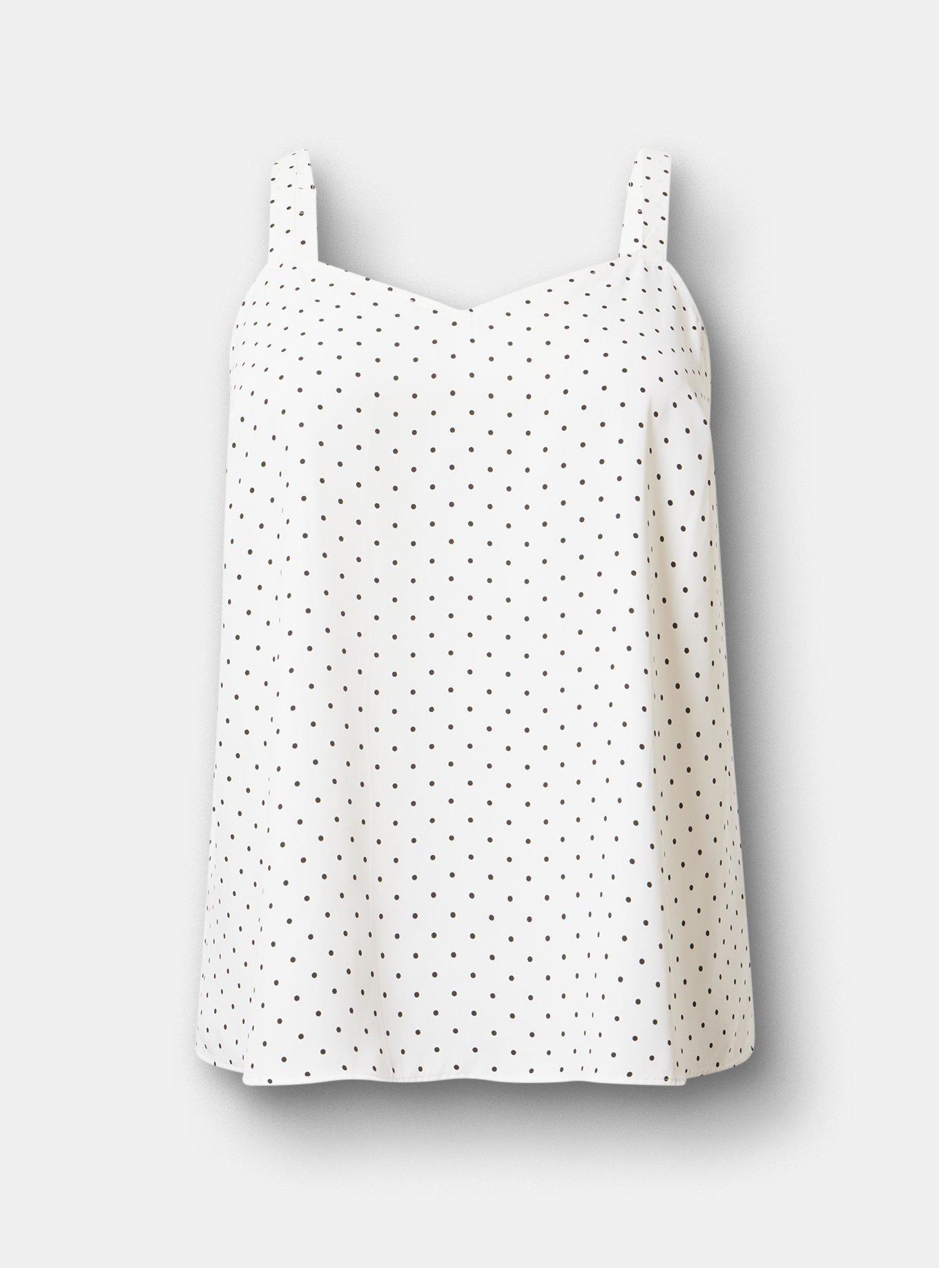 Sophie Georgette Swing Cami, CHIC DOT WHITE, hi-res