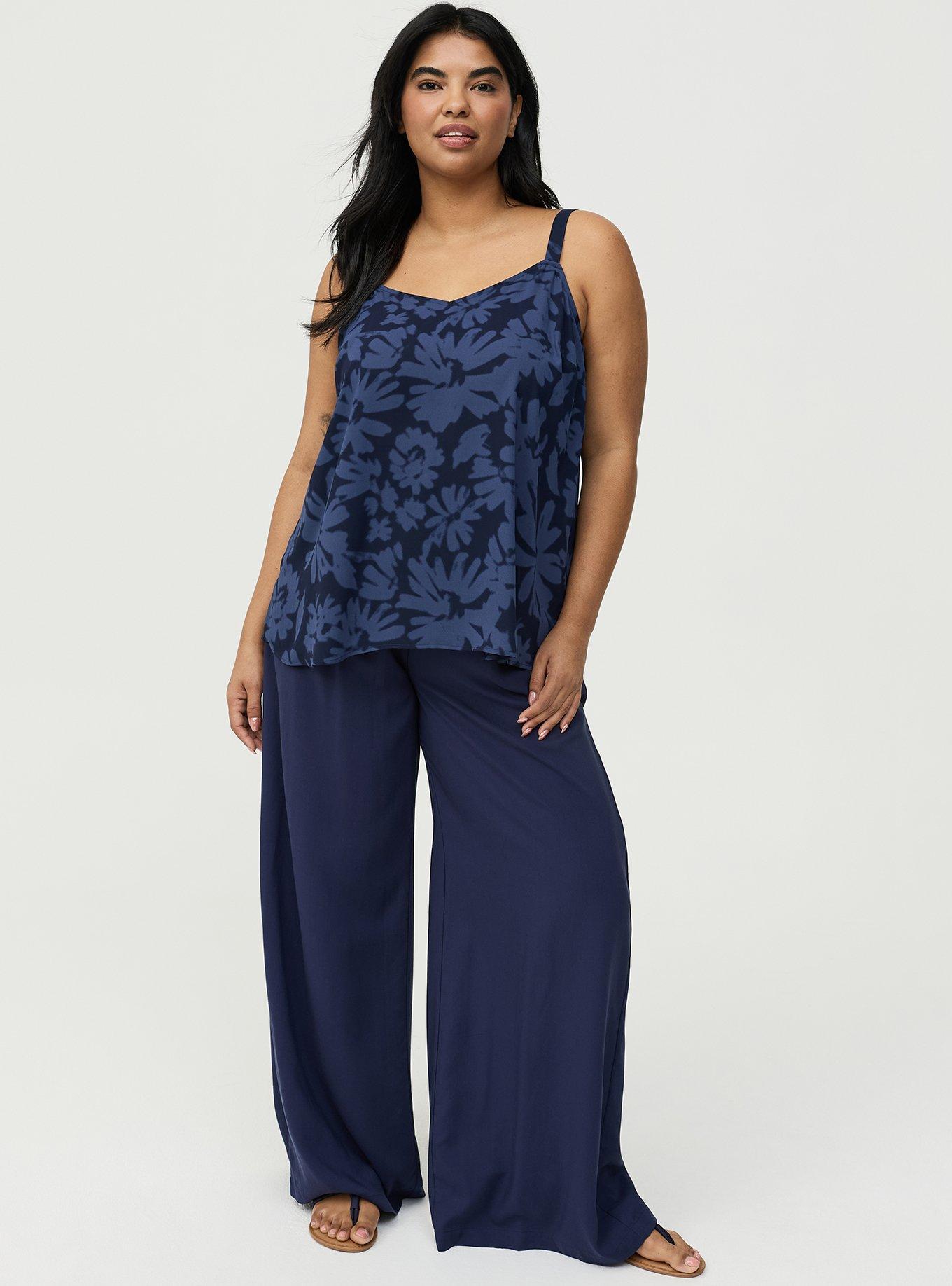 Sophie Georgette Swing Cami, AVERY DAISIES FLORAL BLUE, alternate