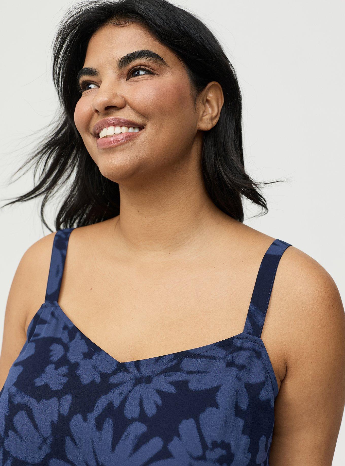 Sophie Georgette Swing Cami, AVERY DAISIES FLORAL BLUE, alternate