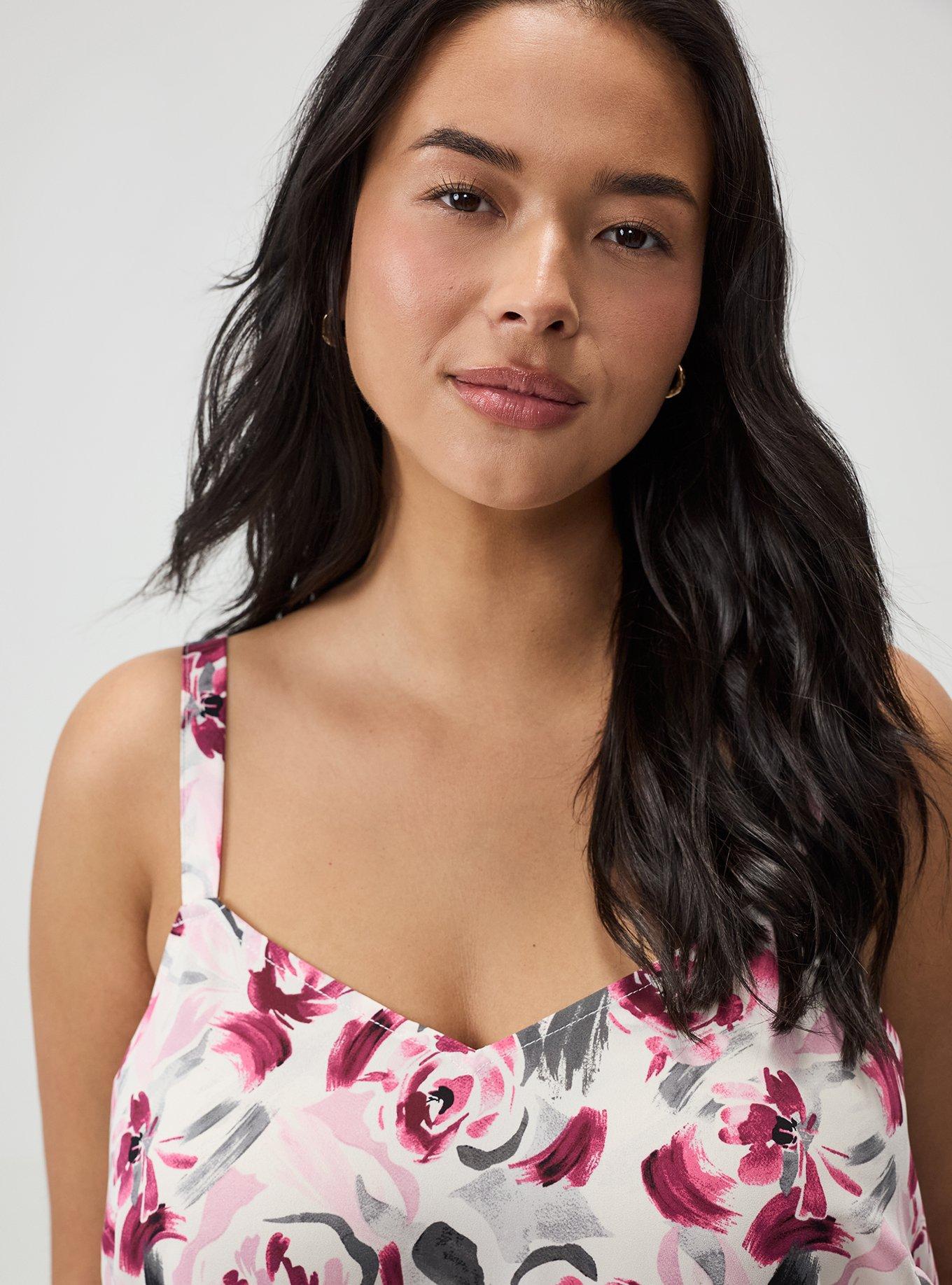 Sophie Georgette Swing Cami, ARTIST FLORAL WHITE, alternate