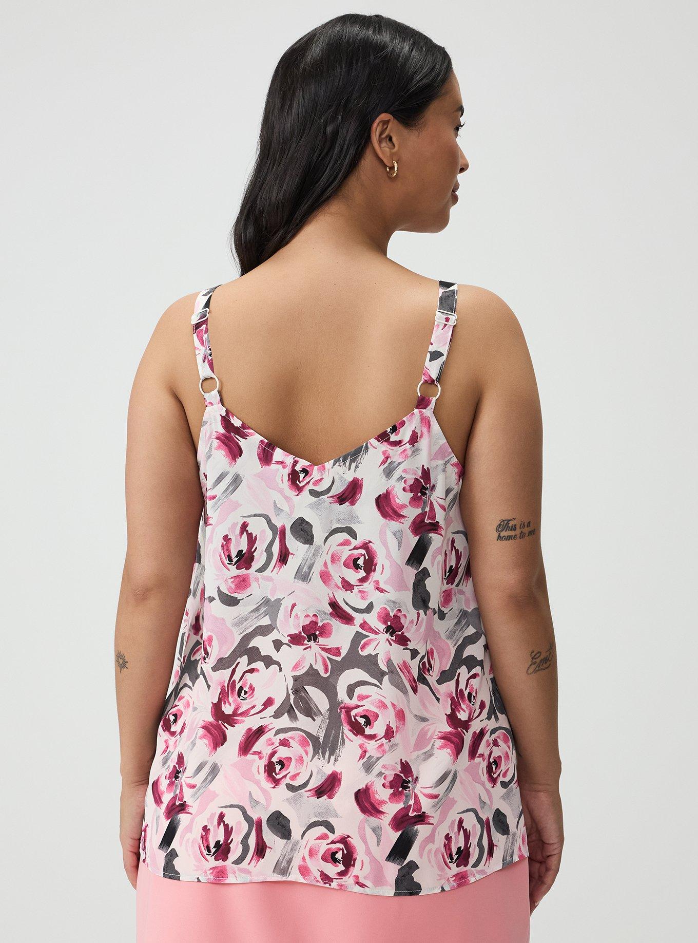 Sophie Georgette Swing Cami, ARTIST FLORAL WHITE, alternate