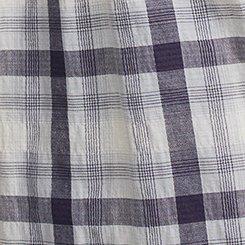 Lizzie Cotton Button-Up Shirt, LONNIE PLAID BIRCH, swatch