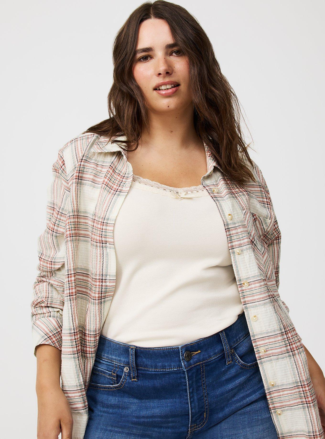 Lizzie Cotton Button-Up Shirt