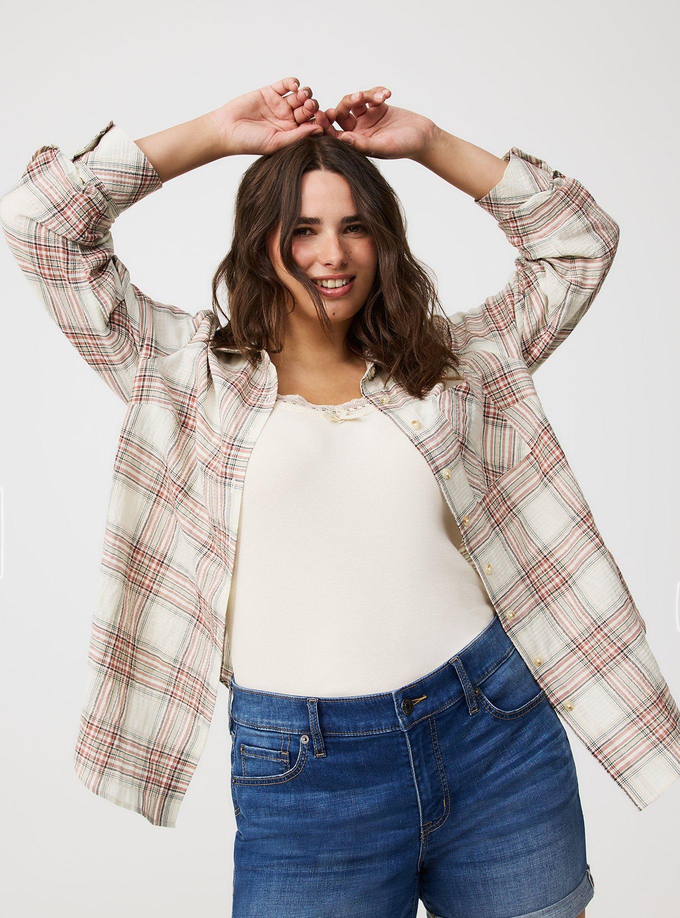 Lizzie Cotton Button-Up Shirt