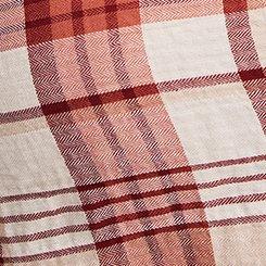 Lizzie Cotton Button-Up Shirt, HARVEST PLAID BROWN, swatch