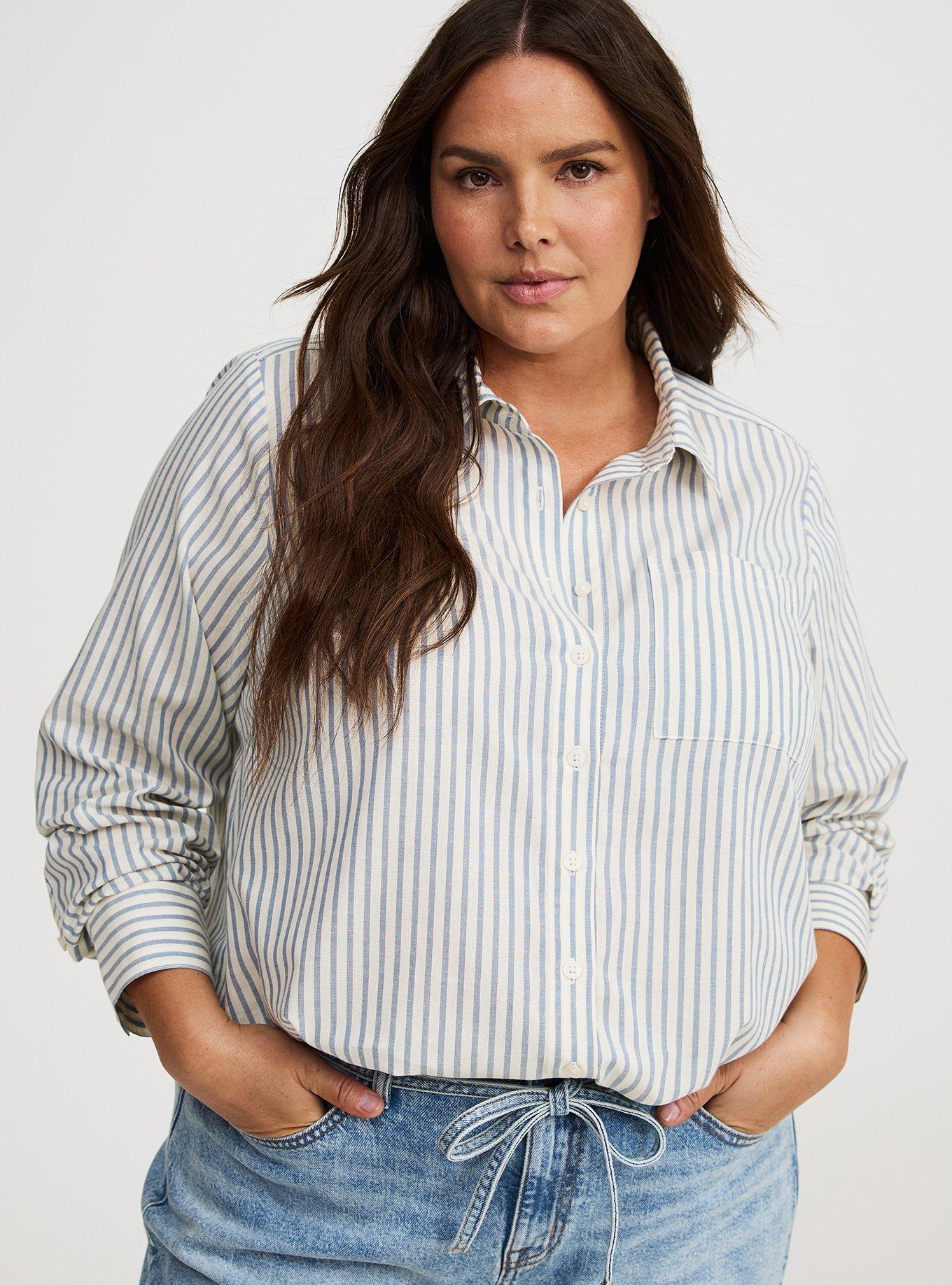 Lizzie Cotton Rayon Button-Up Shirt