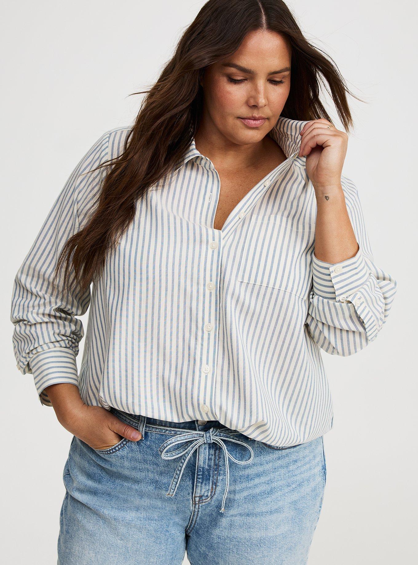 Lizzie Cotton Rayon Button-Up Shirt