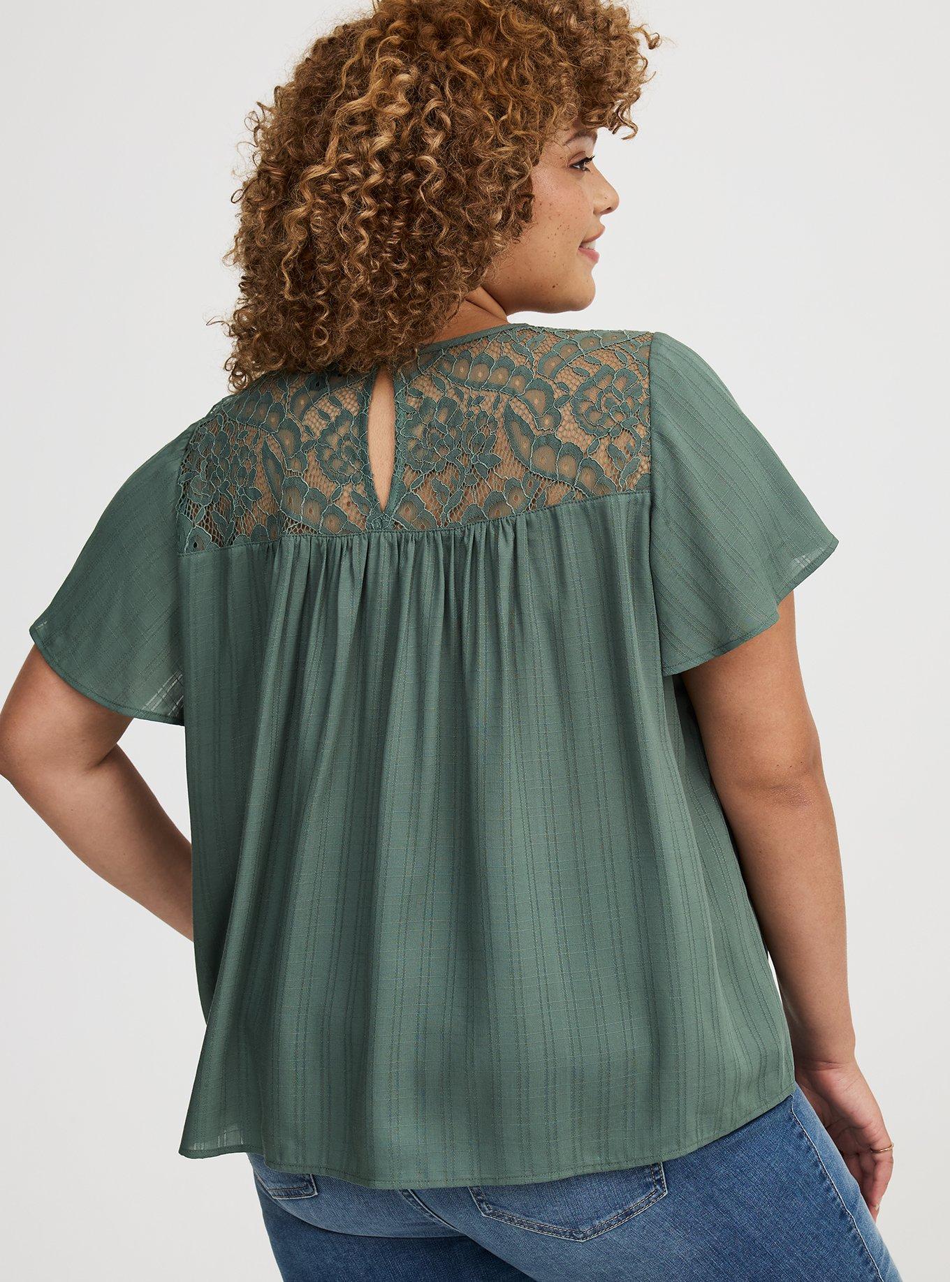 Lace Inset Blouse
