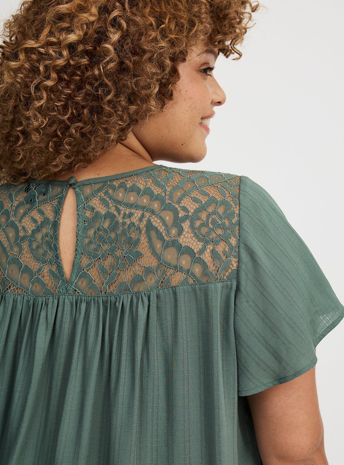 Lace Inset Blouse