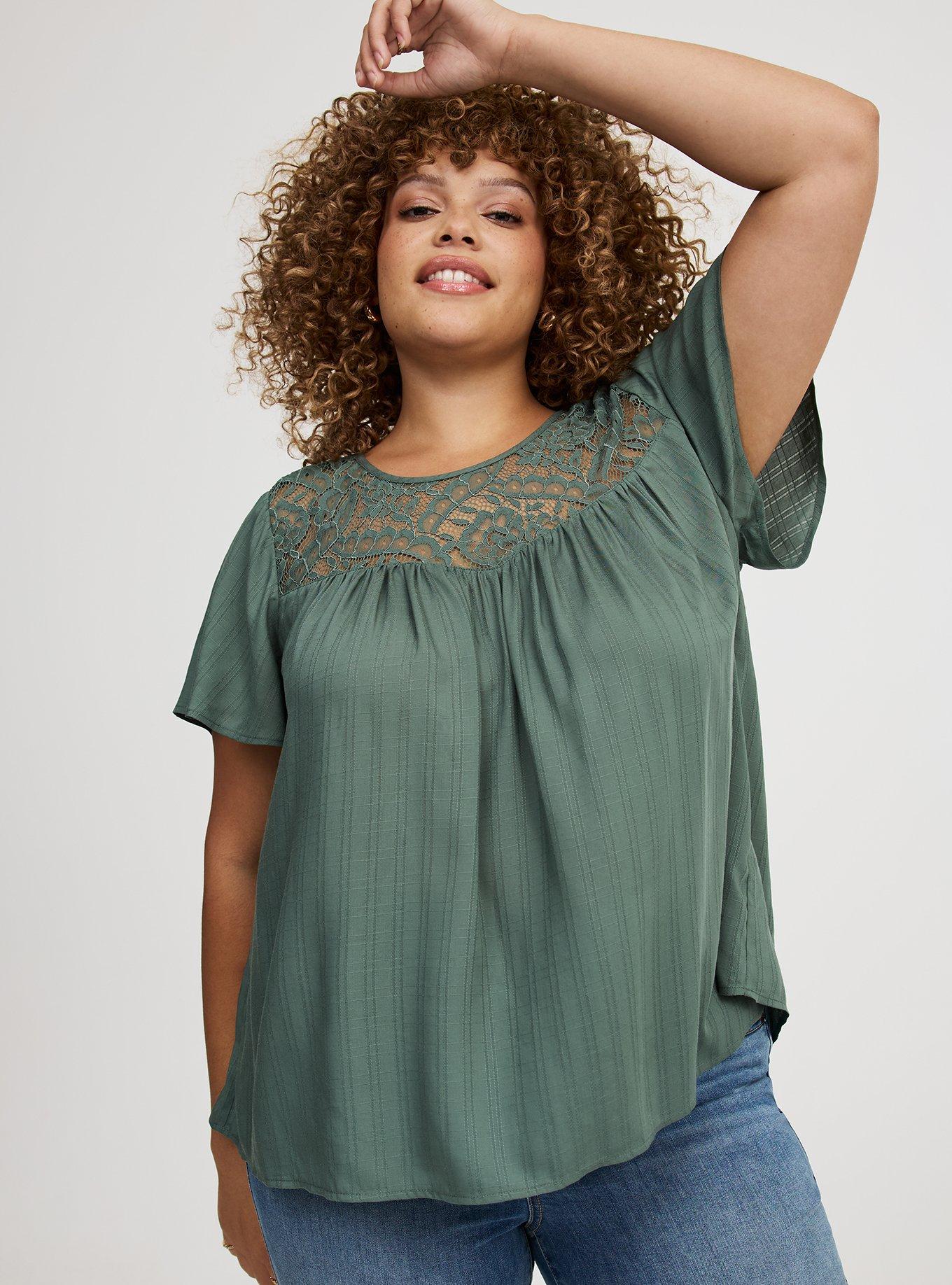 Lace Inset Blouse