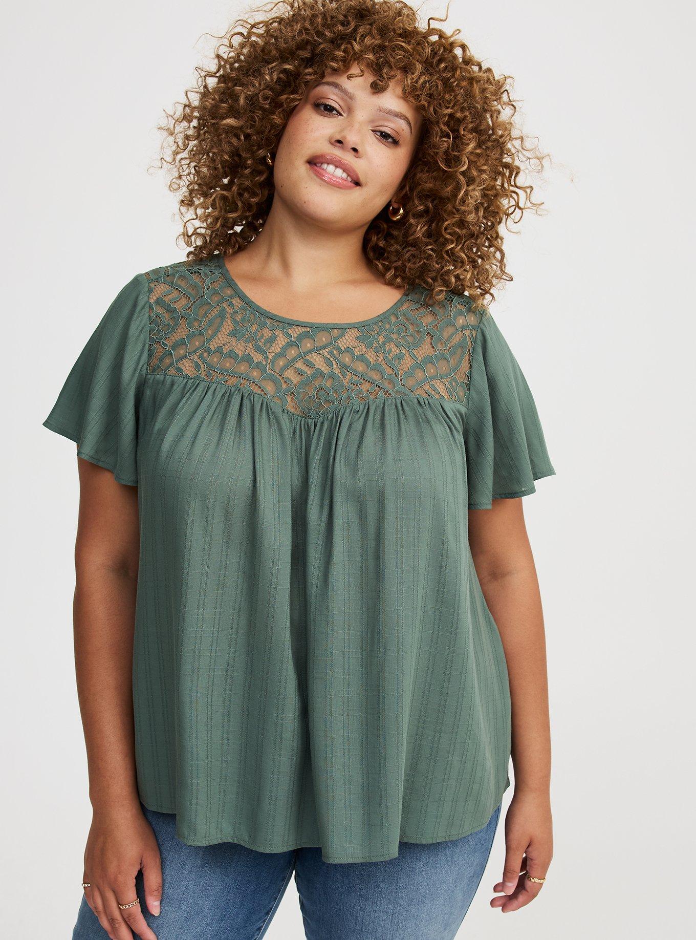 Lace Inset Blouse
