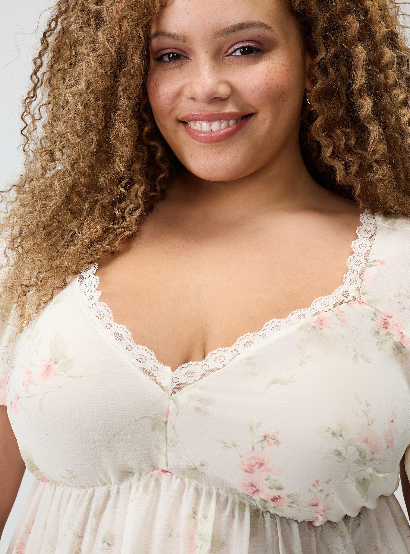 Tie Back V-Neck Blouse, GRACE FLORAL IVORY, alternate