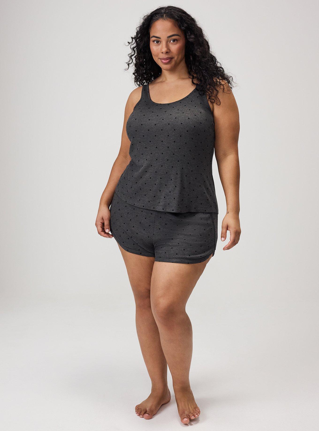 Waffle Sleep Tank, SYDNEY DOTS HEATHER, alternate