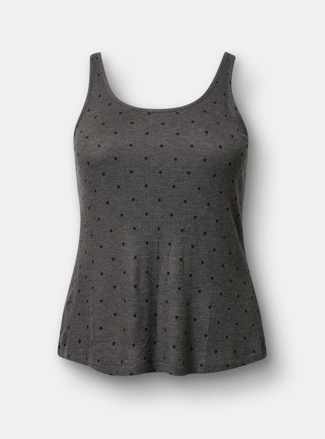 Waffle Sleep Tank, SYDNEY DOTS HEATHER, hi-res