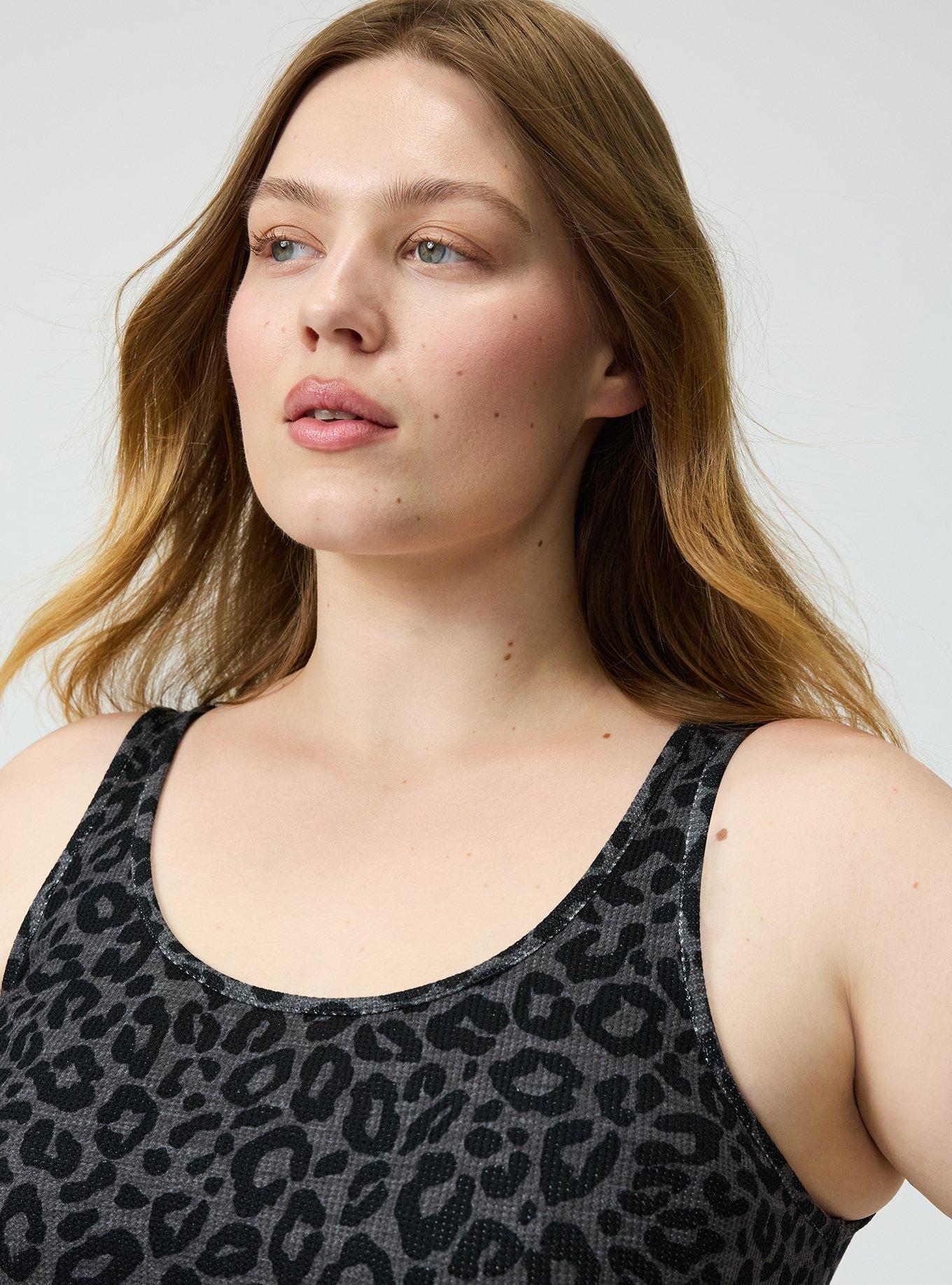 Waffle Sleep Tank, LILS LEOPARD GRAY, alternate