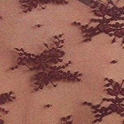 Plus Size Sheer Lace Long Sleeve Crew Top, SASSAFRAS, swatch