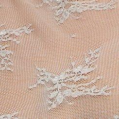 Plus Size Sheer Lace Long Sleeve Crew Top, FOREST FOG, swatch