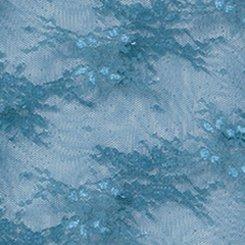 Sheer Lace Long Sleeve Crew Top, MALLARD BLUE, swatch