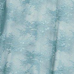 Sheer Lace Long Sleeve Crew Top, STONE BLUE, swatch