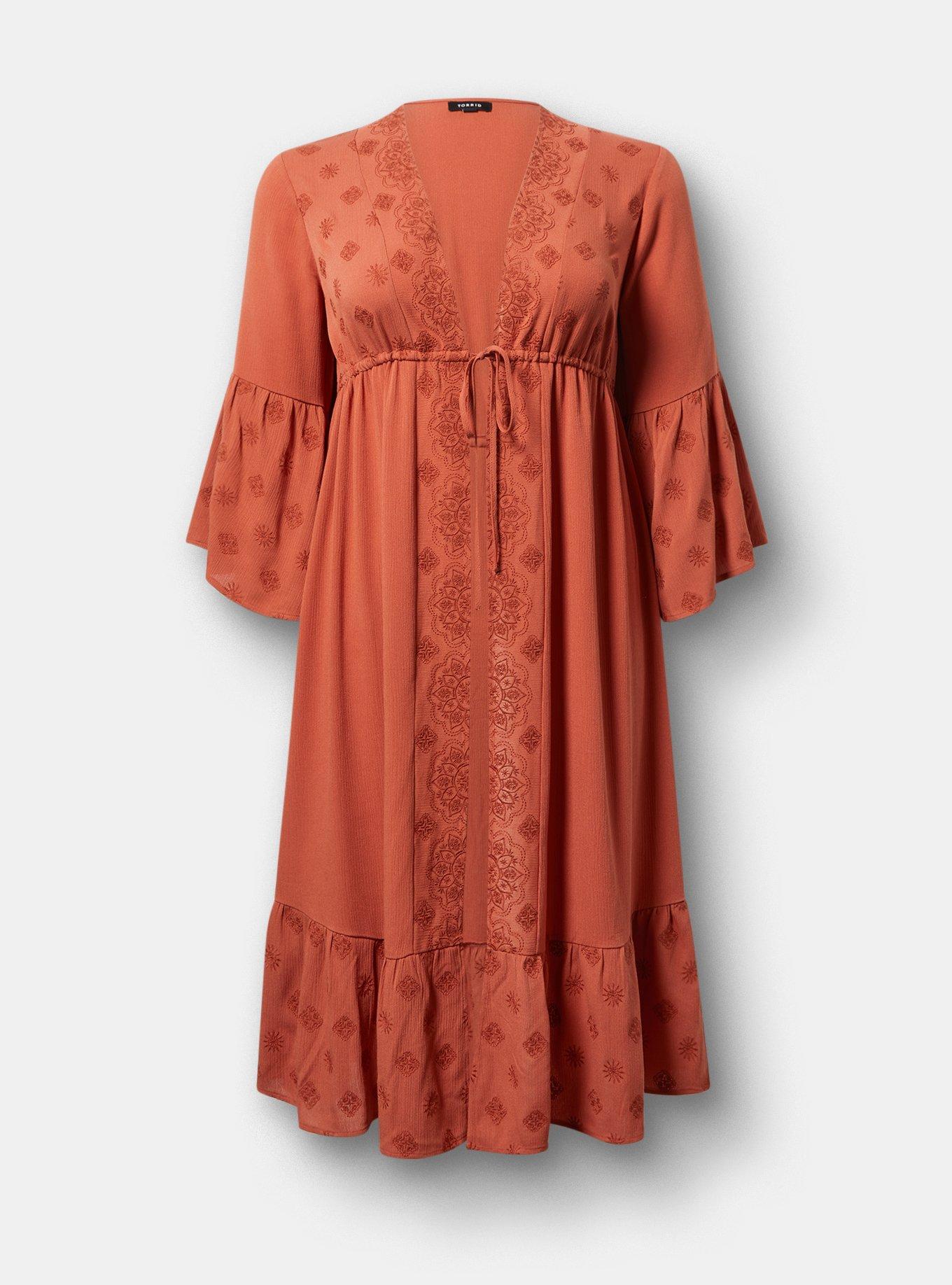 Plus Size - Embroidered Kimono - Torrid