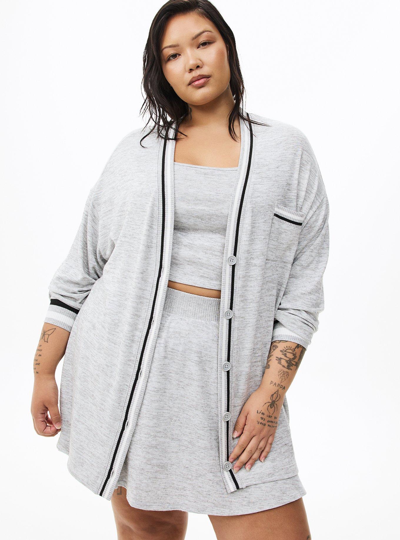 Hacci Striped Active Cardigan