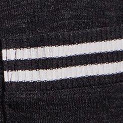 TRU Hacci Striped Active Cardigan, HEATHER BLACK, swatch