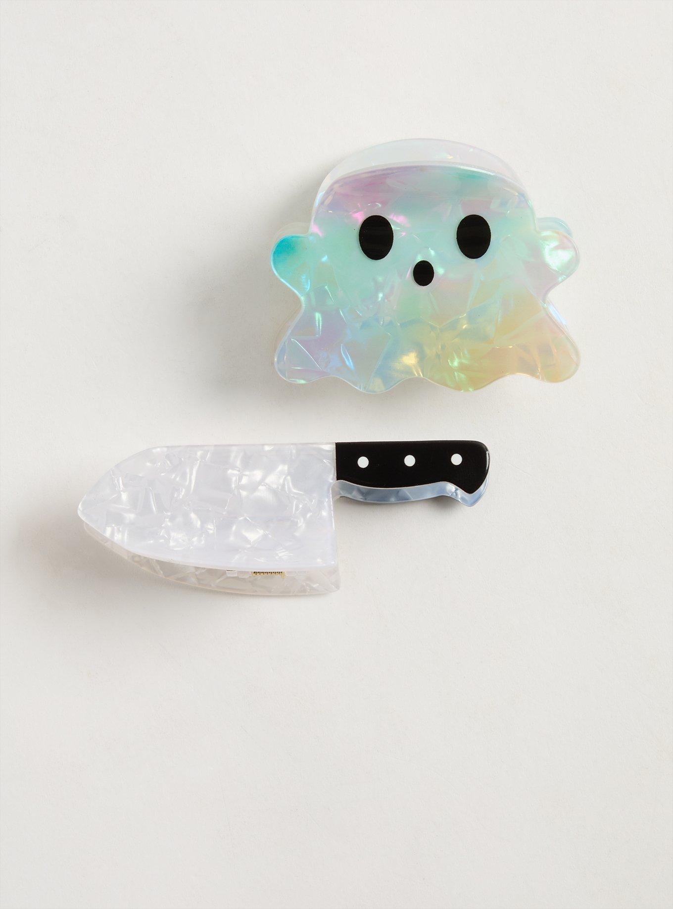 Plus Size Summerween Hair Clip Set, , hi-res