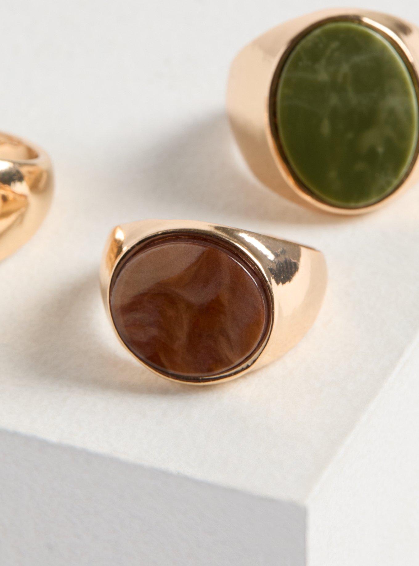Floral Signet Rings