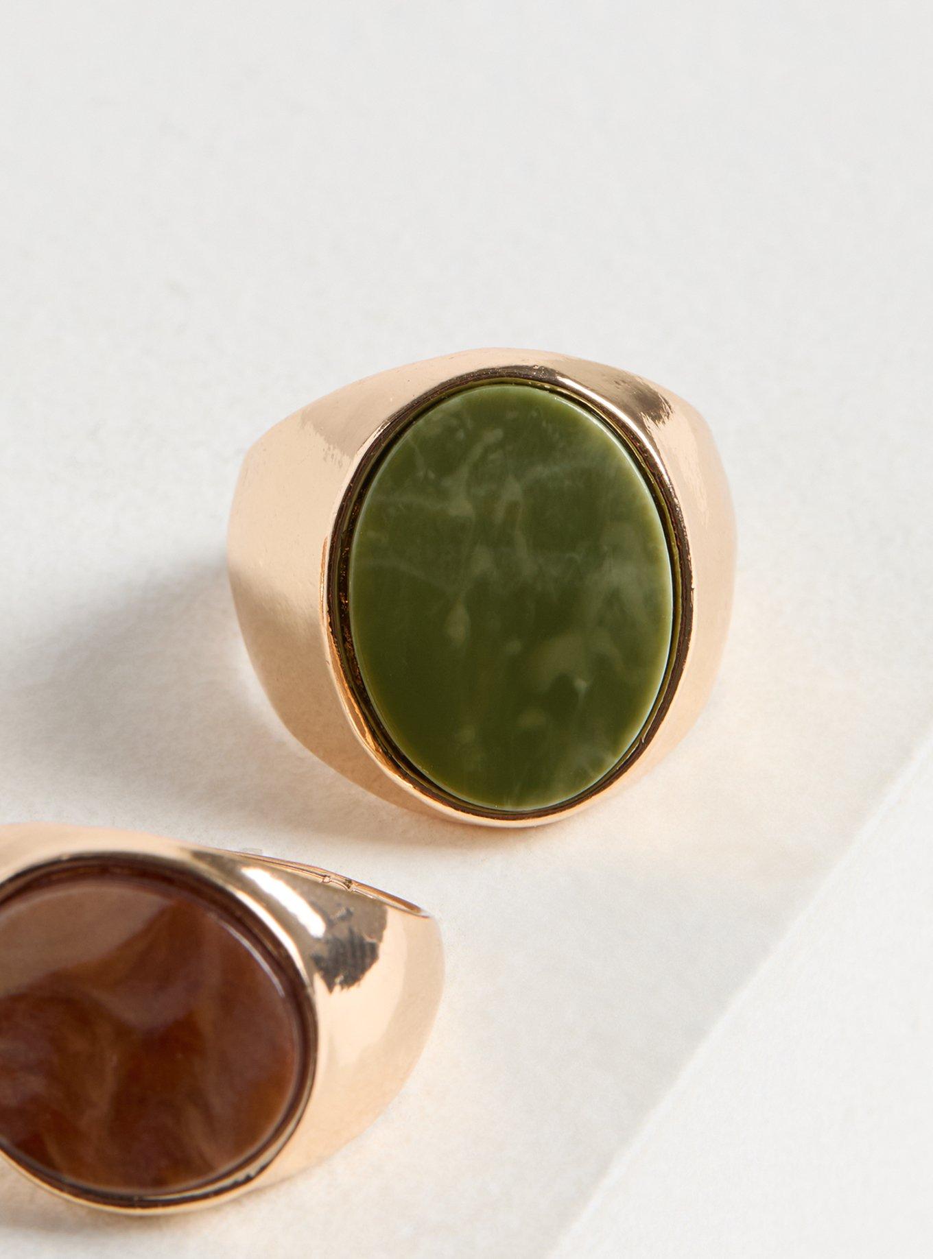 Floral Signet Rings