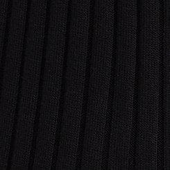 Plus Size Rib Button-Front Cardigan, DEEP BLACK, swatch