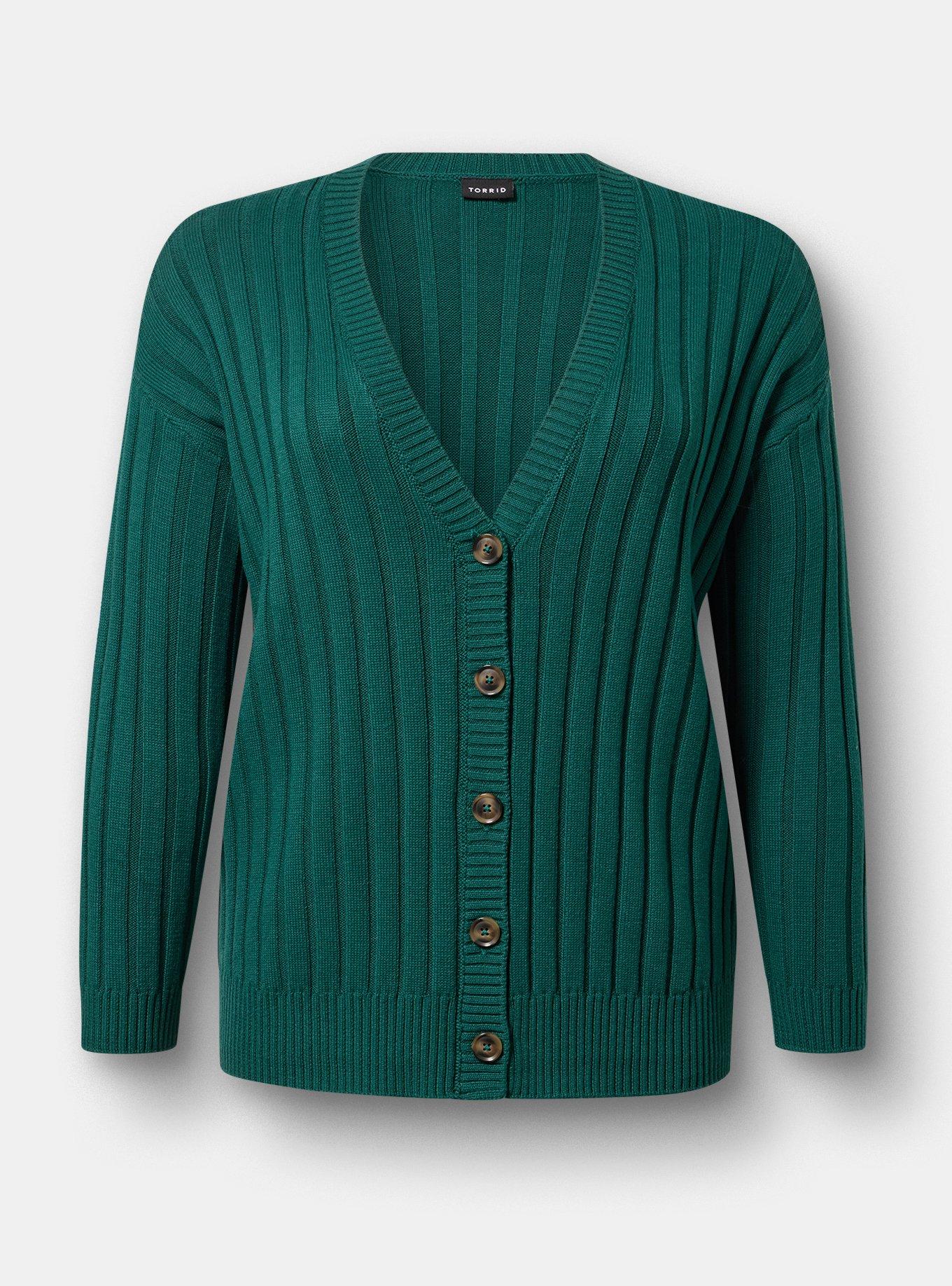 Ribbed Cardigan, BOTANICAL GARDEN, hi-res