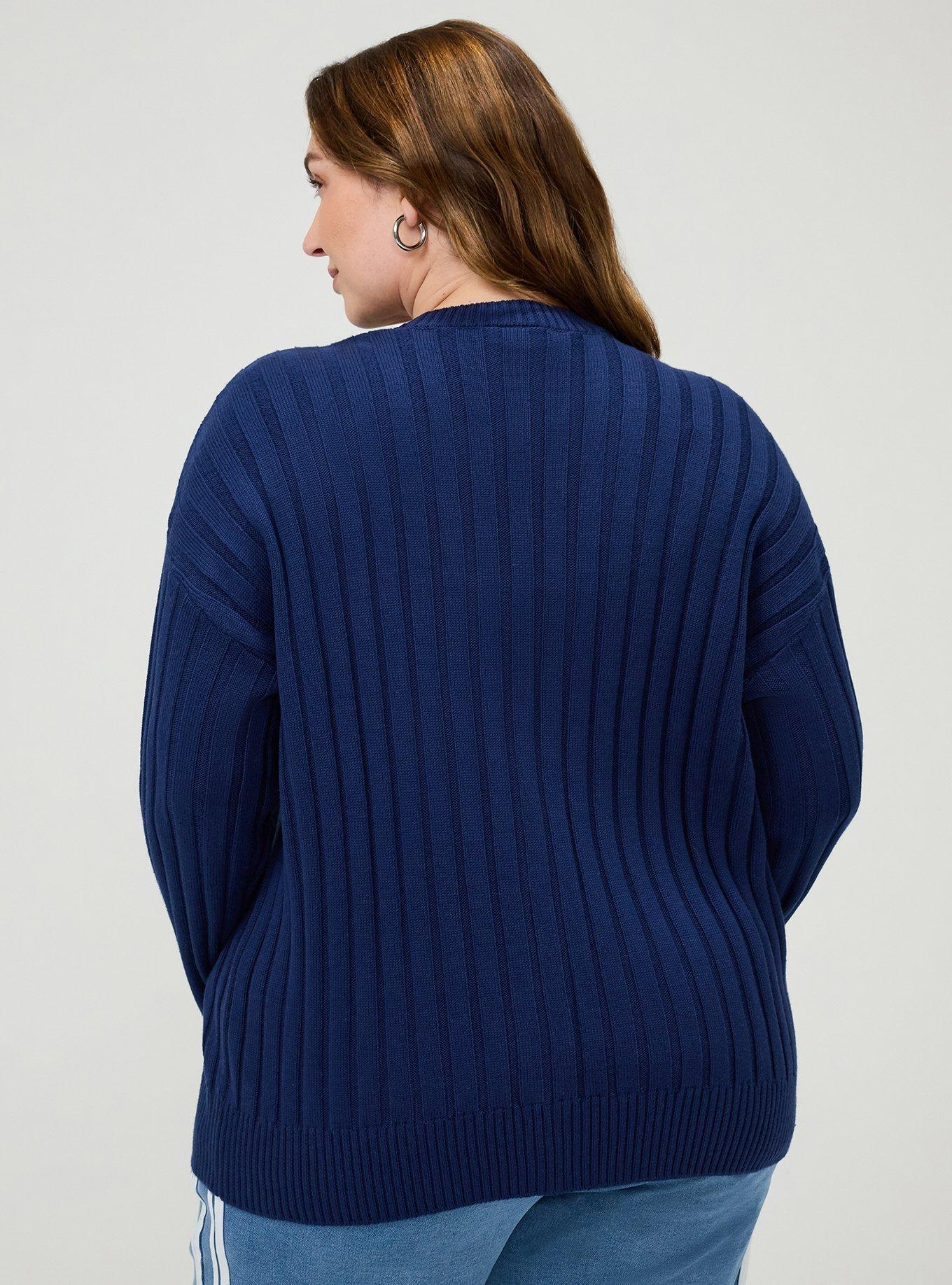 Ribbed Cardigan, MEDIEVAL BLUE, alternate