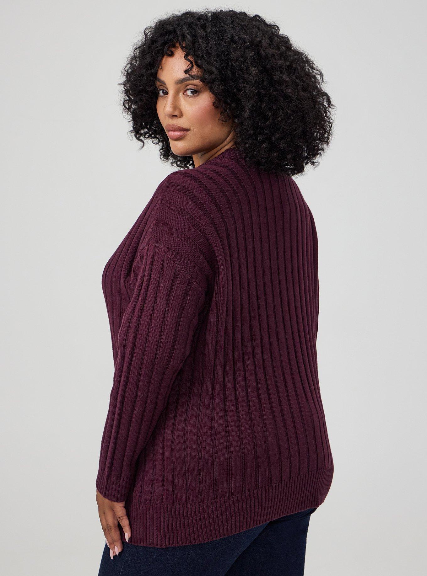 Ribbed Cardigan, WINETASTING, alternate