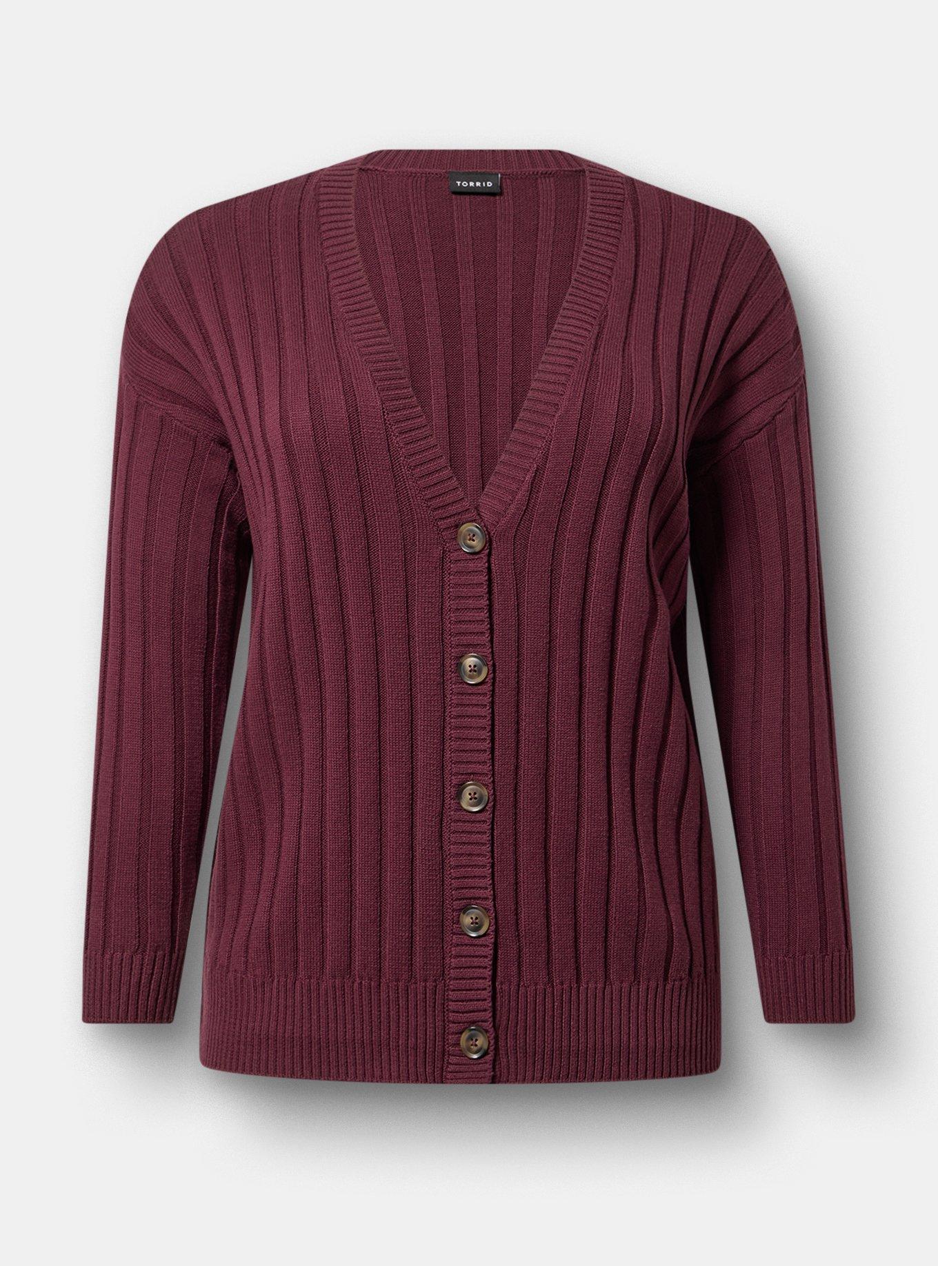 Ribbed Cardigan, WINETASTING, hi-res