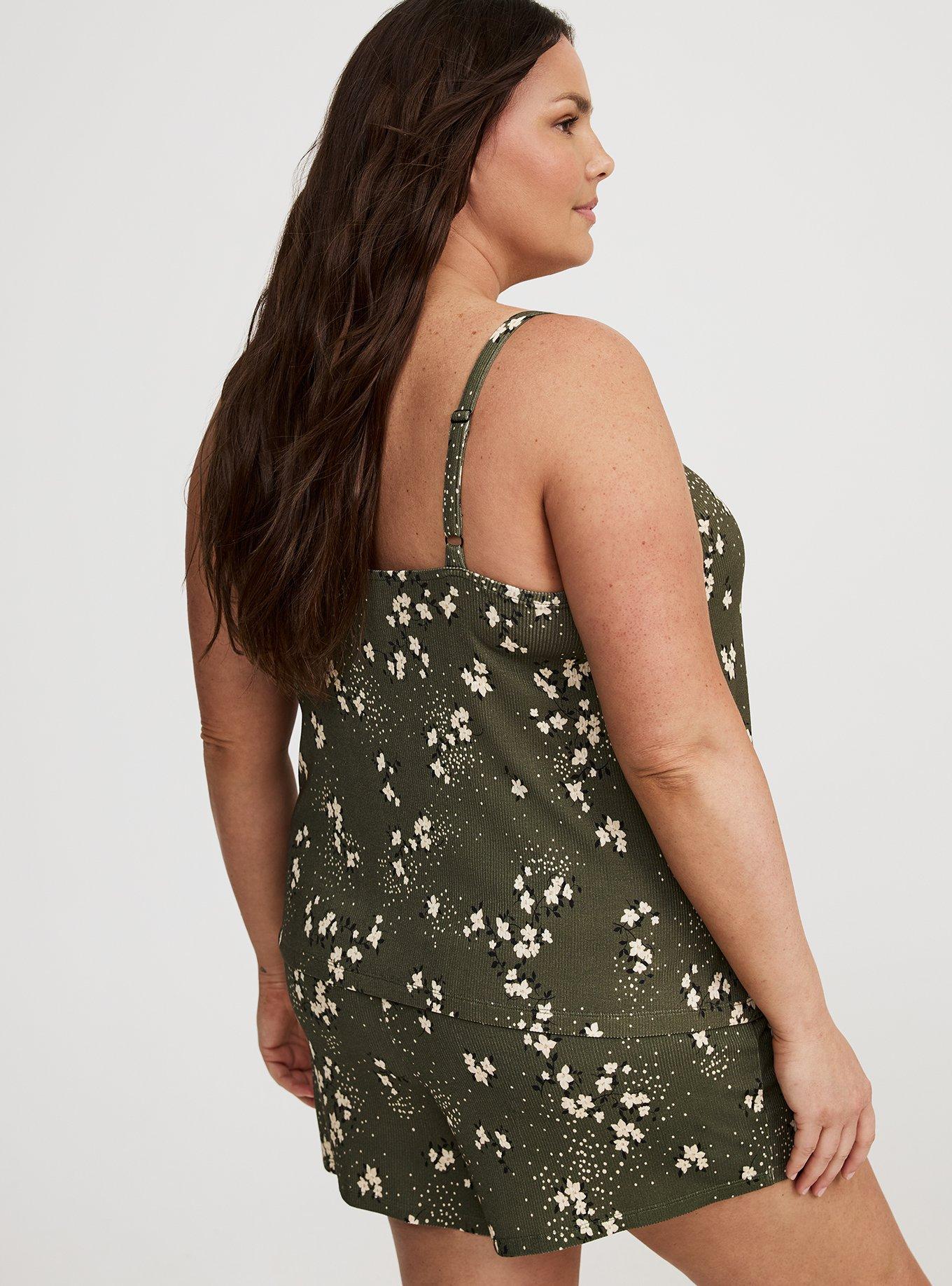 Super Soft Rib Button-Up Sleep Tank