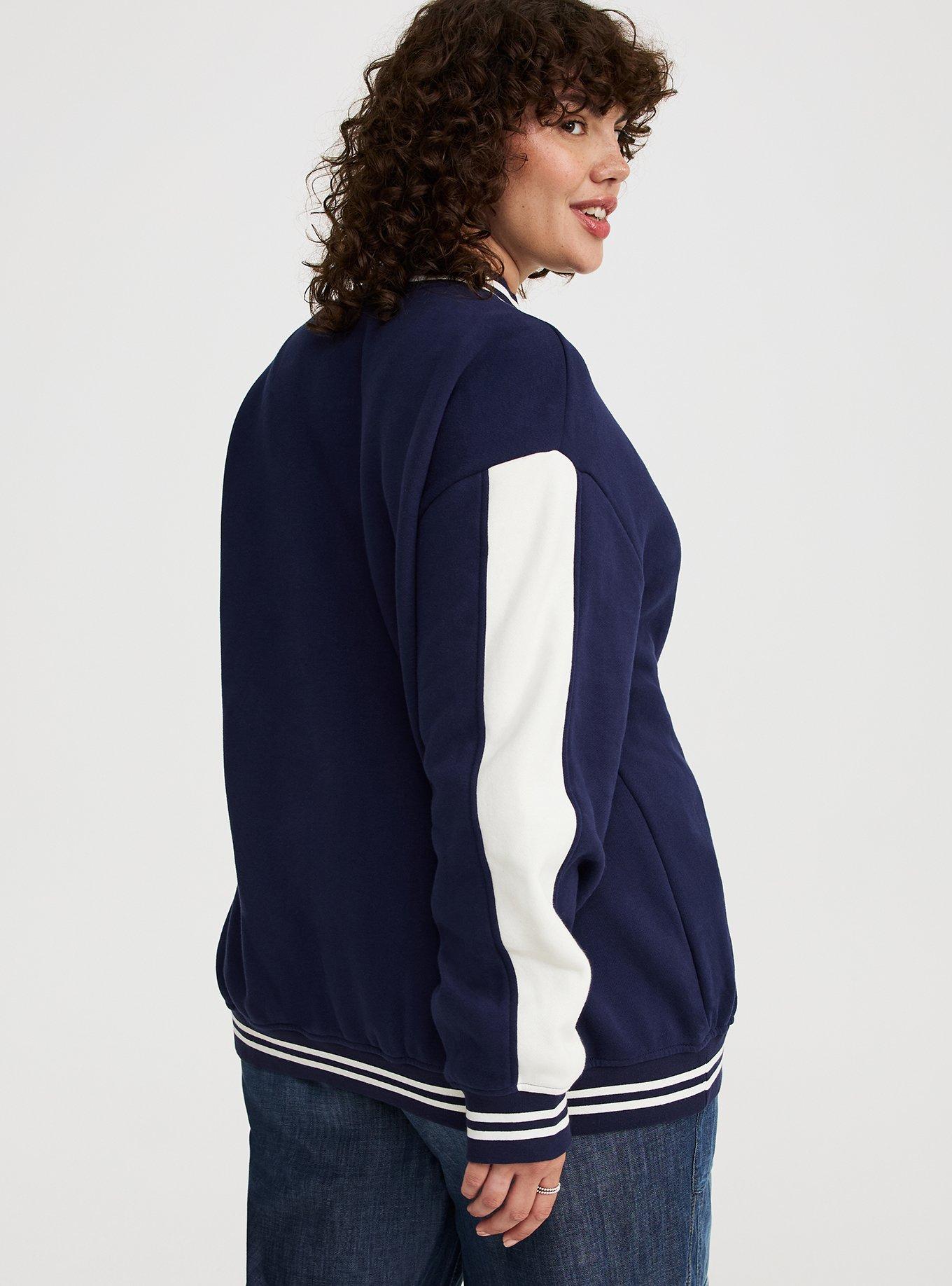Fleece Relaxed Bomber Jacket