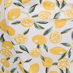 Plus Size Retro Chic Sweetheart Peplum Top, LOLA LEMONS WHITE, swatch